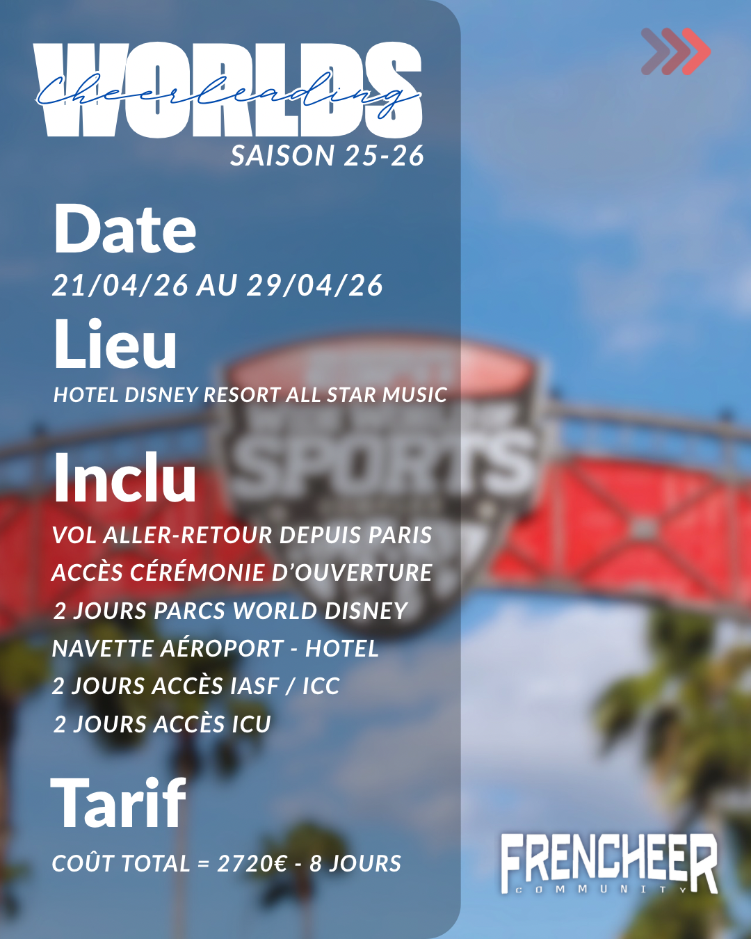 Worlds by Frencheer – L’aventure ultime du cheerleading !